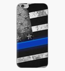 Thin Blue Line bullet proof iPhone Case