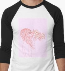 breathe with flowers Men's Baseball ¾ T-Shirt