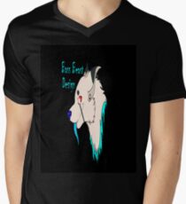 Bass Beast Design Logo Men's V-Neck T-Shirt