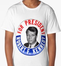 Robert F Kennedy for President - 1968 Campaign Button Design Long T-Shirt