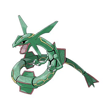 Shiny Mega Rayquaza Sky Dragon Vinyl Sticker -  Portugal