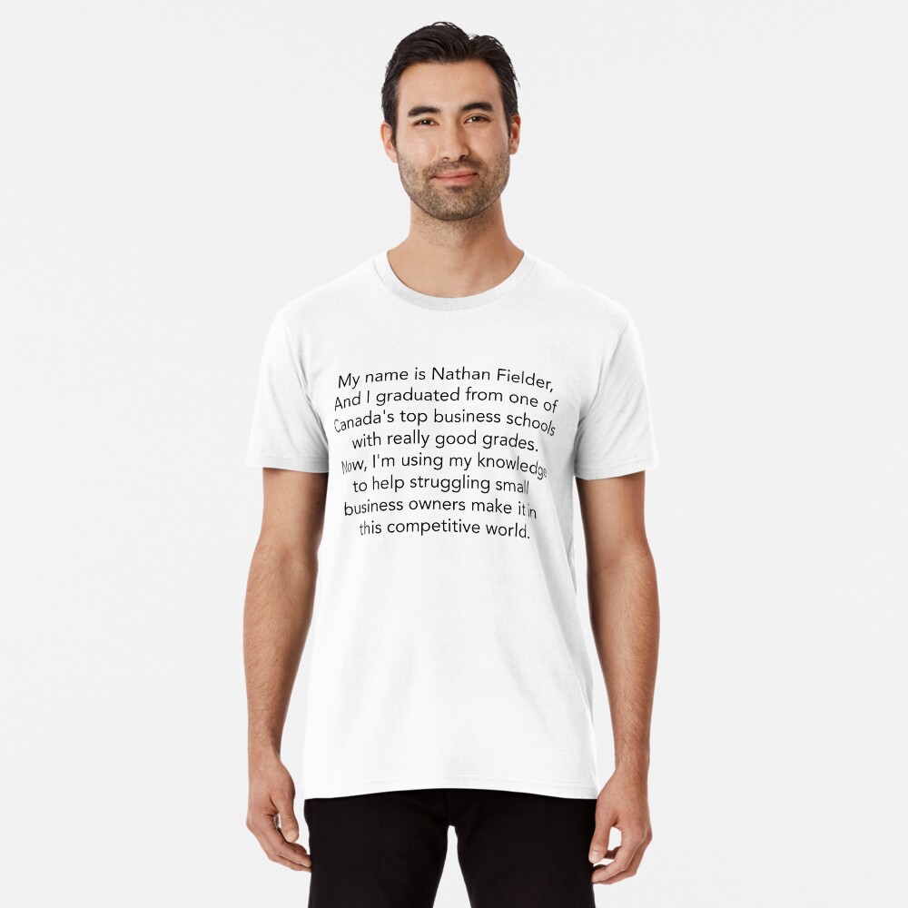 "Nathan For You Intro Text" Tshirt by survivorcam Redbubble