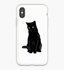 Schwarze Katze iPhone-Hülle & Cover