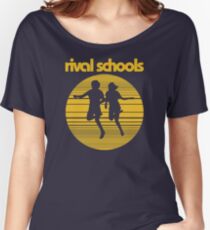 Rival Schools Logo Yellow Women's Relaxed Fit T-Shirt