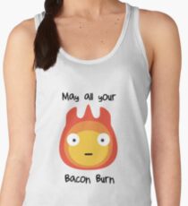 Howls moving castle - Calcifer - May all your bacon burn. Women's Tank Top