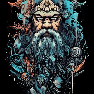 Odin's Wisdom - Realm of All-Father, the Norse God Sticker for Sale by  KamilMalinowski