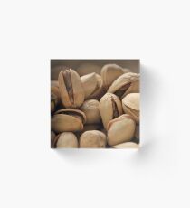 Pistachios close-up Acrylic Block