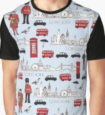 London Skyline and Icons Graphic T-Shirt
