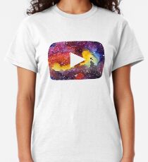 YouTube Play Button Space Classic T-Shirt