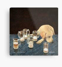 Will Bullas / art print / whats that in dog beers? / humor / animals / dog / lab Metal Print