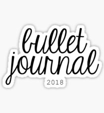 Pegatina diario bullet 2018