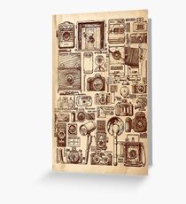 Types of photo cameras Greeting Card