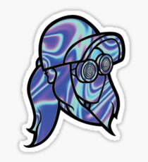 Blue Rezz Head Sticker