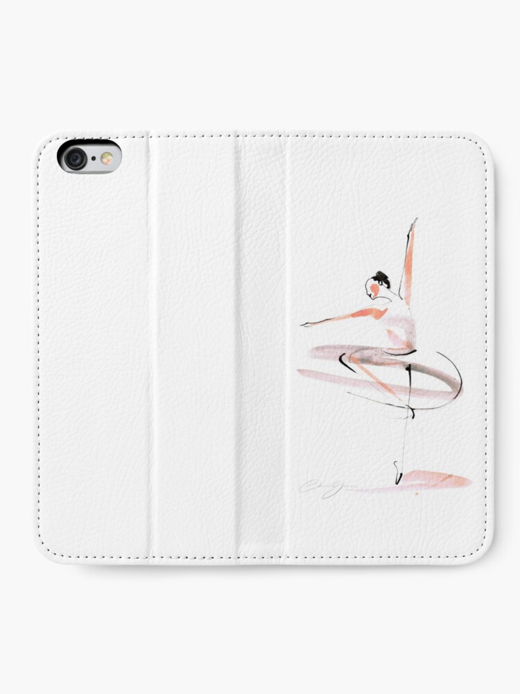 Alternate view of Ballet Dance Drawing iPhone Wallet