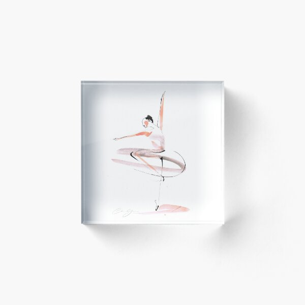 Ballet Dance Drawing Acrylic Block
