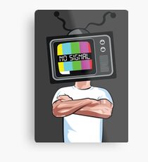 Fernsehen Metallbild