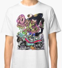 70s style cartoon Cops n Robbers. Classic T-Shirt