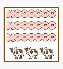 MOO (Cow sound) Photographic Print