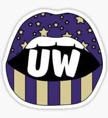 UW Lips Sticker