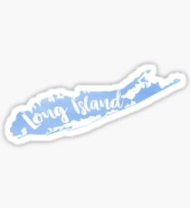 Long Island Blaues Aquarell Sticker