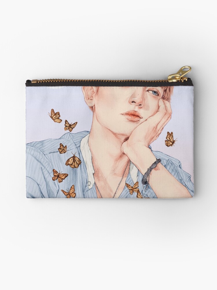 Butterfly Boy Chanyeol Exo Zipper Pouch By Min Art