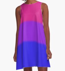 Bisexual Pride Flag A-Line Dress
