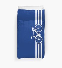 Bike Stripes White x 3 Duvet Cover