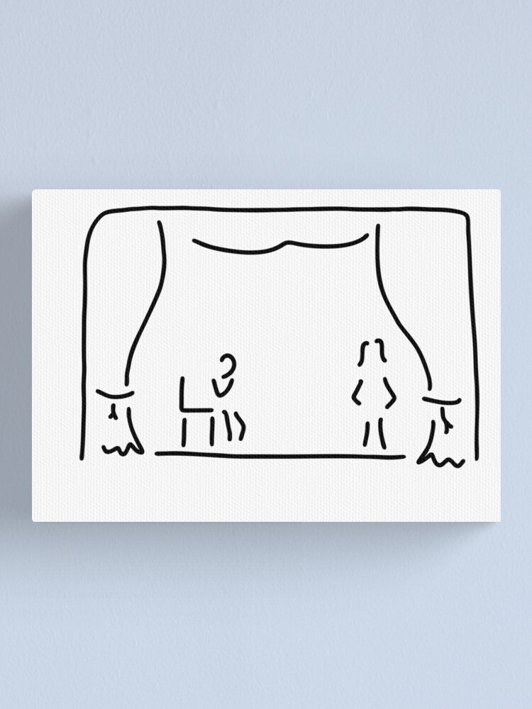 Alternate view of actor theatre stage Canvas Print