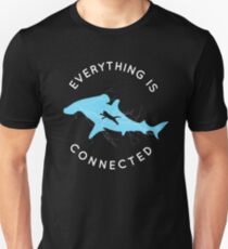 Everything is Connected Shirt Cat Shark Unisex T-Shirt
