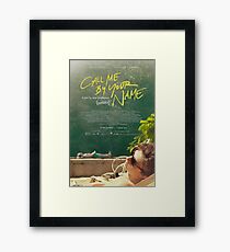 Call Me By Your Name Movie Poster Framed Print