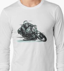 wonderful vector vintage motorcycle Long Sleeve T-Shirt