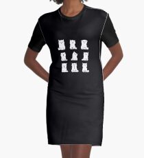 Nine cute white kittens Graphic T-Shirt Dress