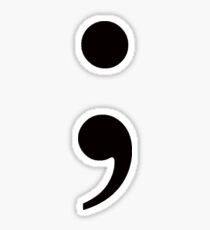 Semicolon Sticker