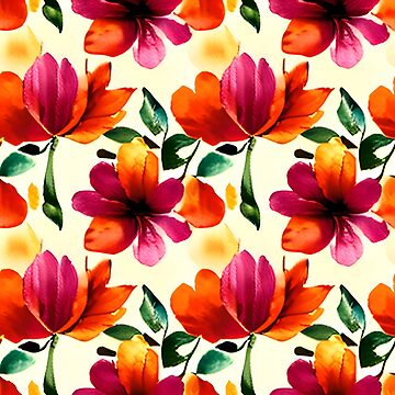 Artwork thumbnail, Flower Pattern "Brent" by patternsforp