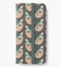 Sloths and pencils Étui portefeuille/coque/skin iPhone