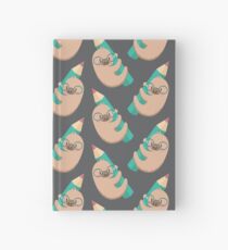 Cuaderno de tapa dura Perezosos y lápices
