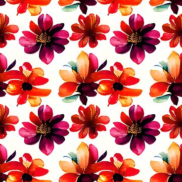 Artwork thumbnail, Flower Pattern "Curtis" by patternsforp