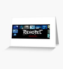 One day at the icehotel Greeting Card