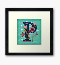 Letter P Framed Print