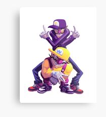 Wario and Waluigi Metal Print