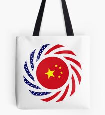 Chinese American Multinational Patriot Flag Series Tote Bag