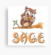 Sage Owl Canvas Print