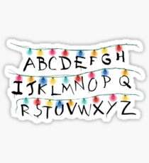 Stranger Alphabet Sticker