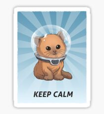 Keep Calm Kitty Sticker