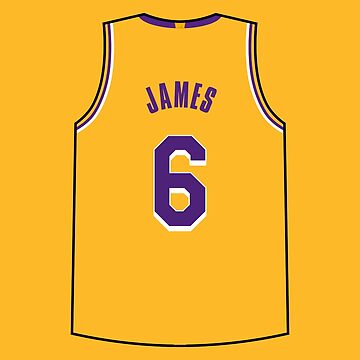 lebron james lakers number 6 jersey