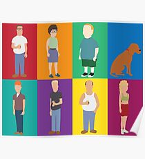 King of the Hill characters Poster