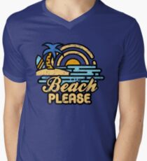 plage s'il vous plait T-shirt col V