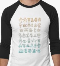 Robutts Men's Baseball ¾ T-Shirt