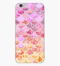 Pink Purple Magenta Sparkle Faux Glitter Mermaid Scales iPhone Case
