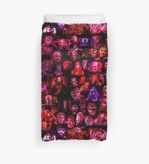 horror legends print film movie 80s 90s slasher Duvet Cover
